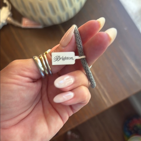 Brighton cord Silver Spiral Women's Bracelet - Picture 2 of 4